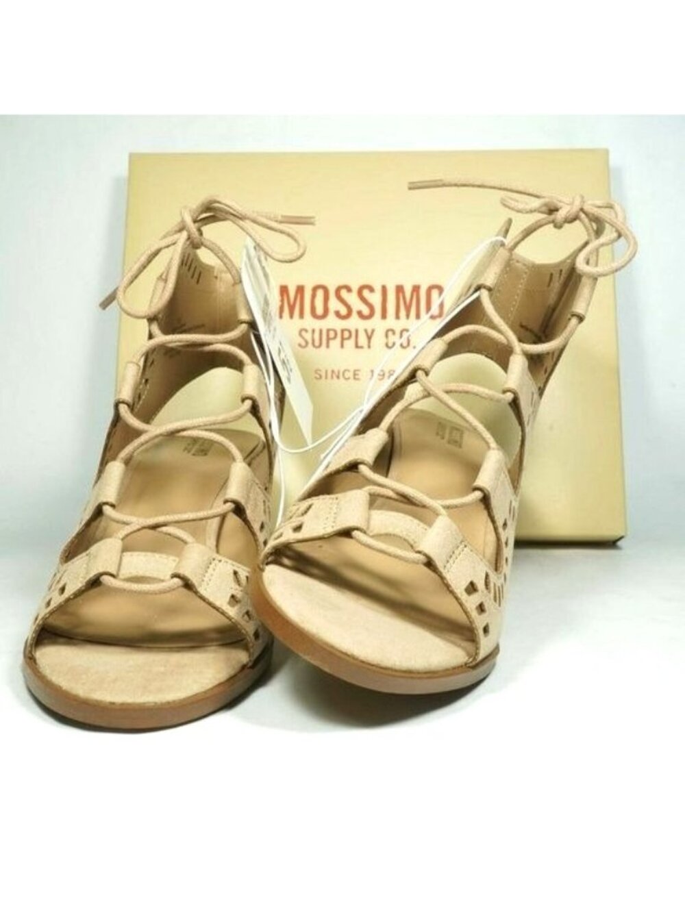 NEW MOSSIMO Women's 5.5 Tan heels sandals wedge Maeve Blush 9601257 - Picture 3 of 8